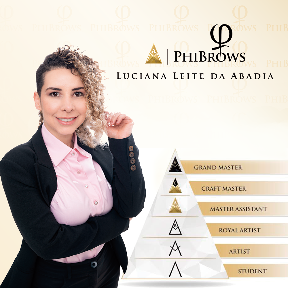 Lu Leite em seu est&uacute;dio de micropigmenta&ccedil;&atilde;o