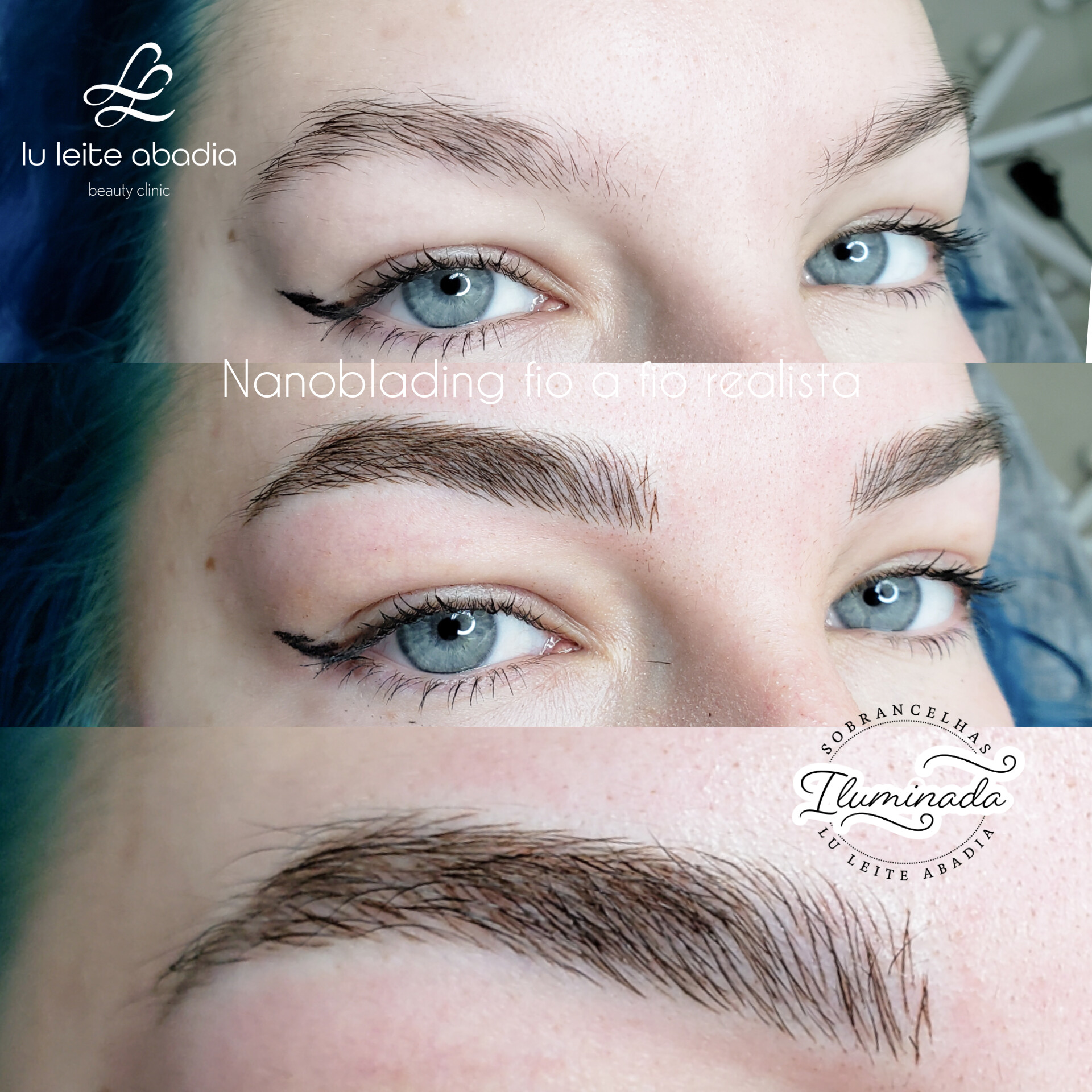 Procedimento de fio a fio realista pela Artista Lu Leite