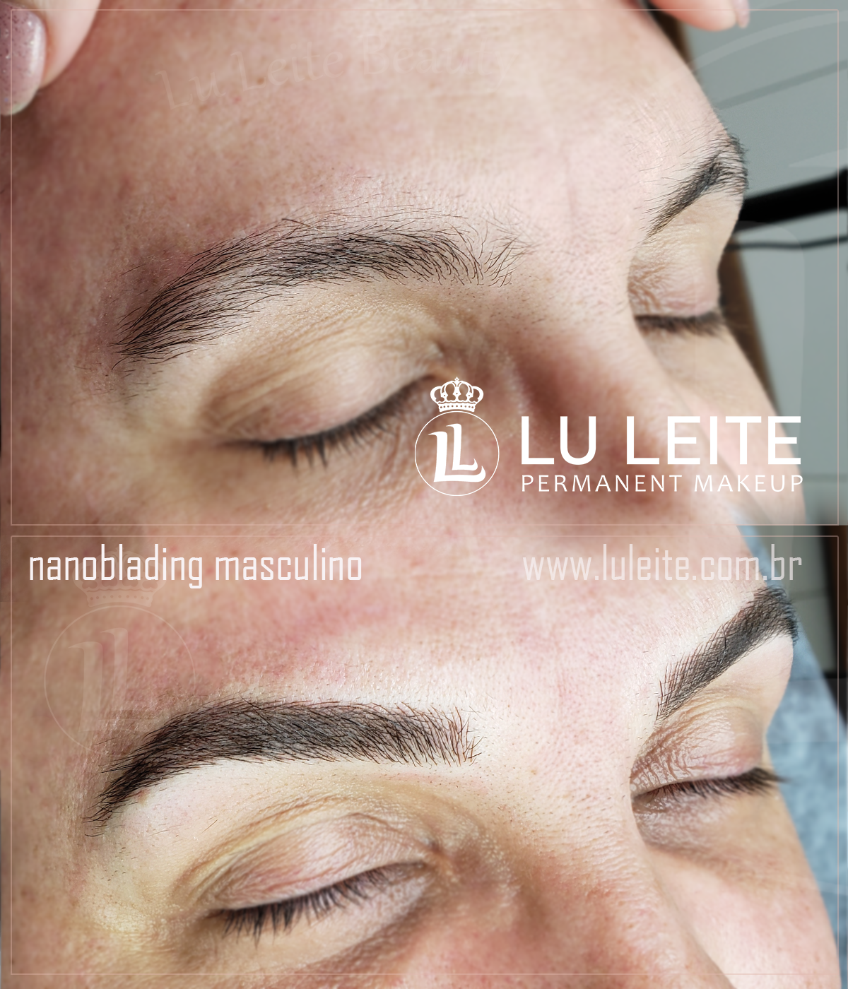 Microblading fio a fio realista sobrancelhas orientais