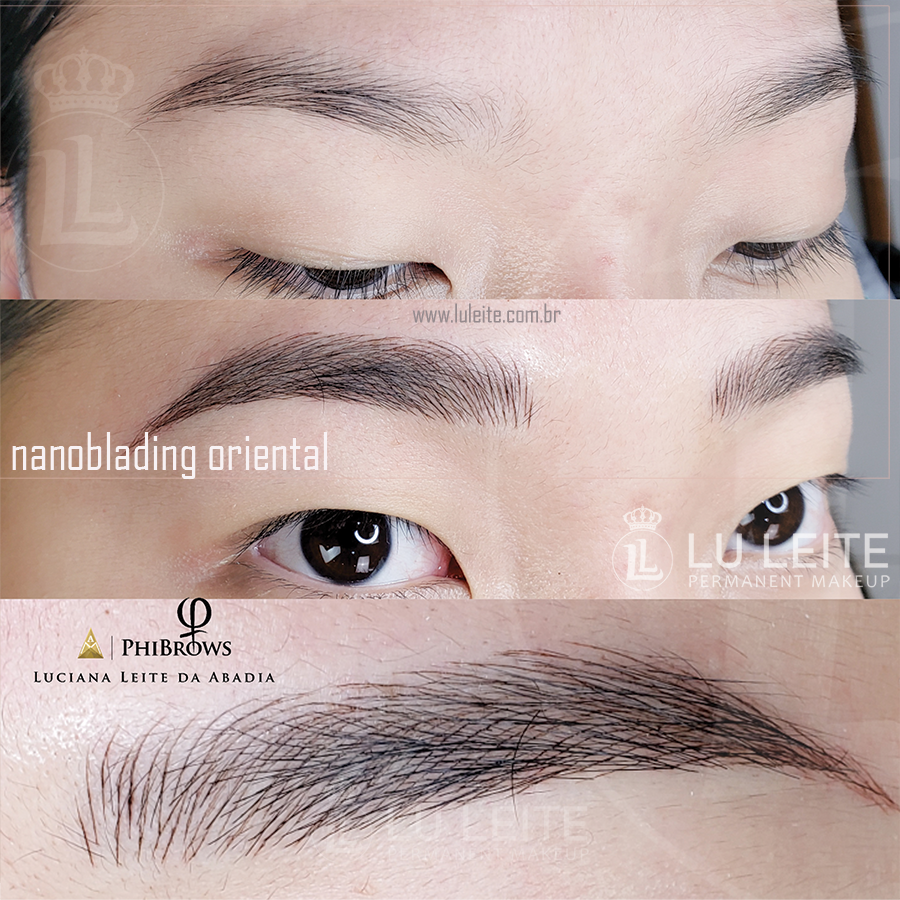 Sobrancelhas Orientais com Micropigmenta&ccedil;&atilde;o feita pela Lu Leite